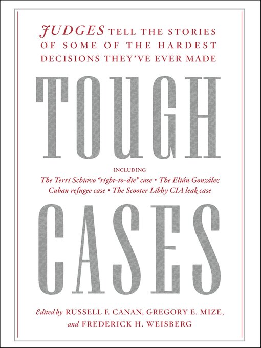 Title details for Tough Cases by Russell F. Canan - Available